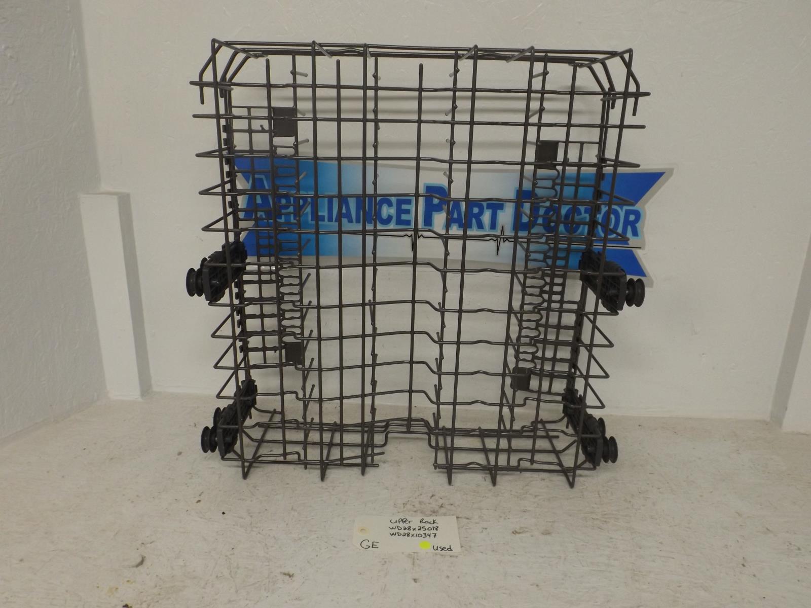 GE Dishwasher WD28X25018 WD28X10347 Upper Rack Used GE Dishwasher WD28X25018 WD28X10347 Upper Rack Used